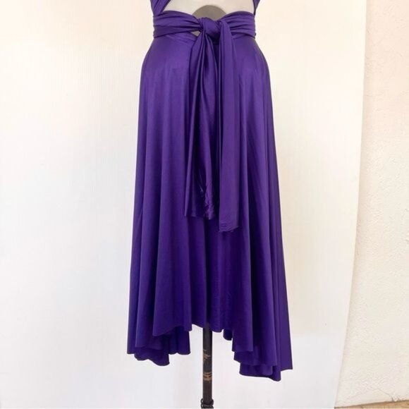 Butter by Nadia purple Wrap Dress Long One size - Picture 6 of 13